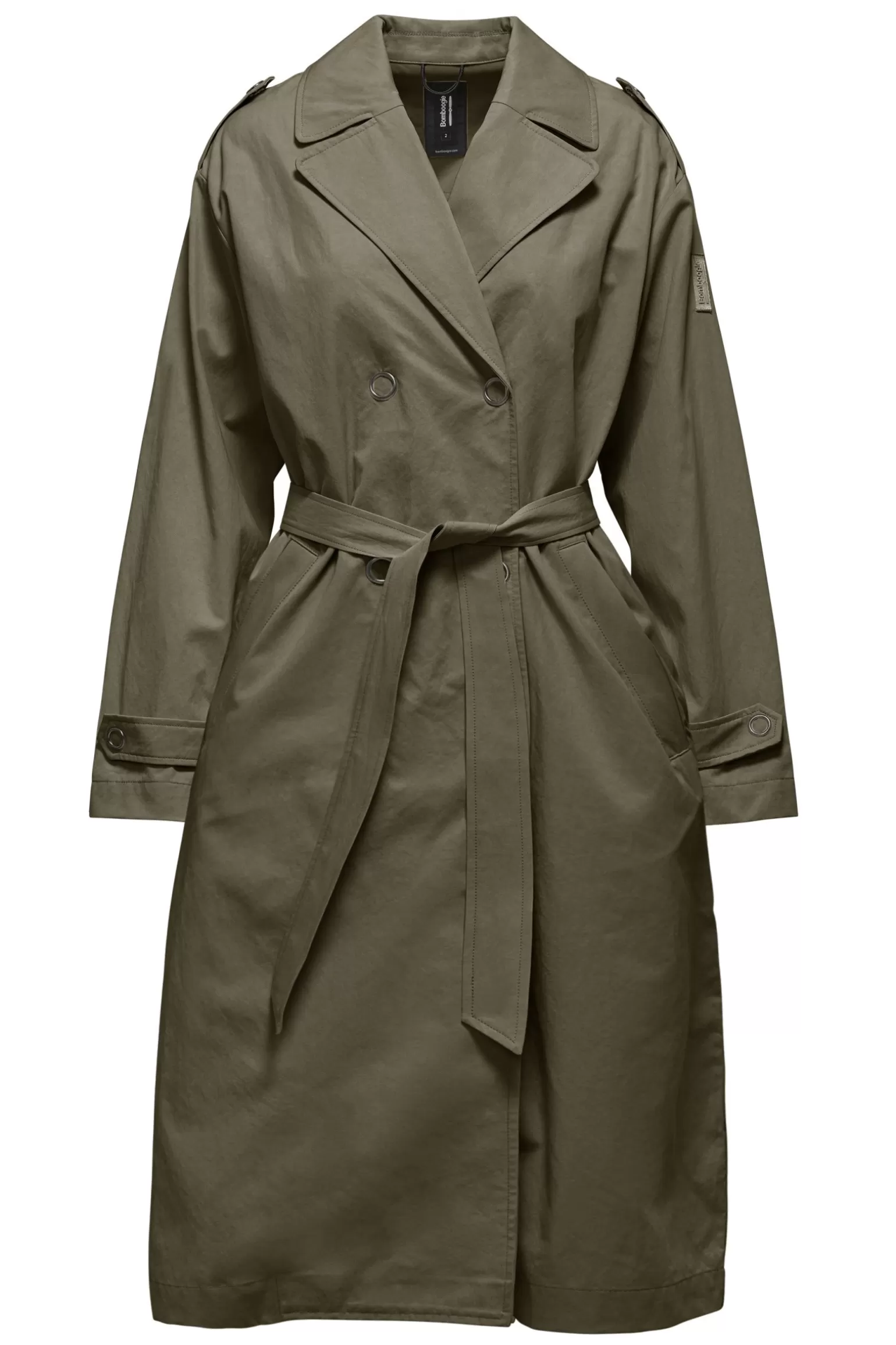 Donna Bomboogie Trench In Gabardina Di Cotone/Tencel