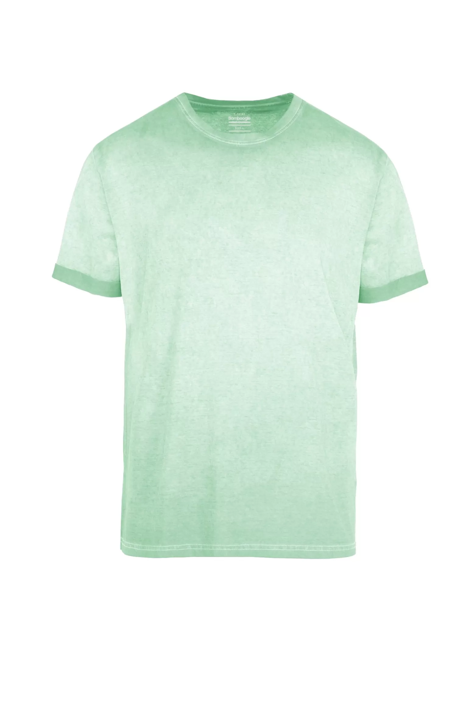 Uomo Bomboogie T-shirt A Manica Corta In Cotone Tinto A Freddo