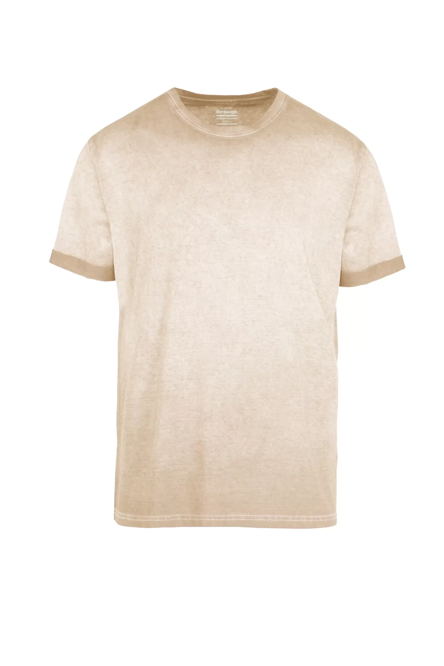Uomo Bomboogie T-shirt A Manica Corta In Cotone Tinto A Freddo