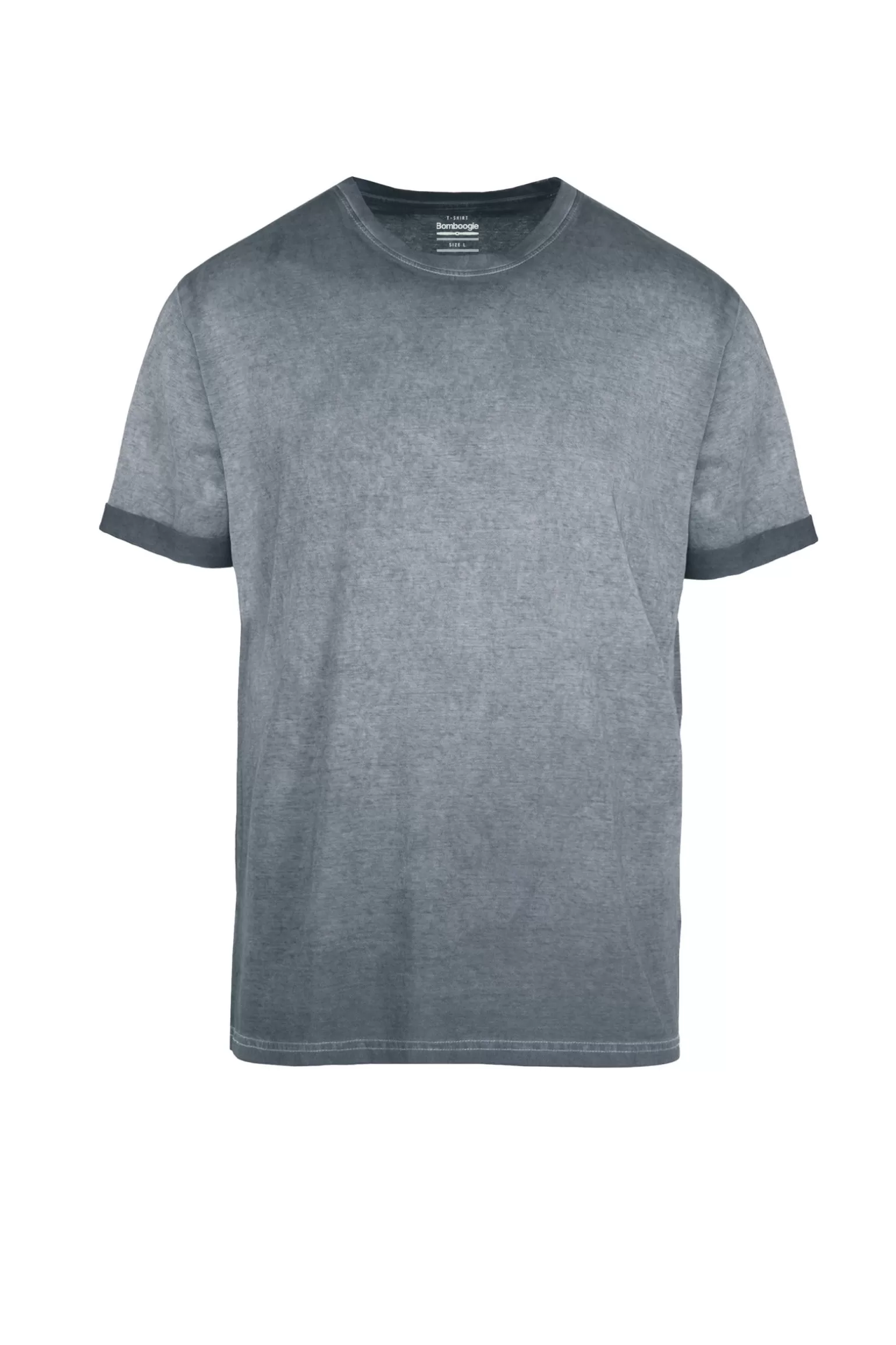 Uomo Bomboogie T-shirt A Manica Corta In Cotone Tinto A Freddo