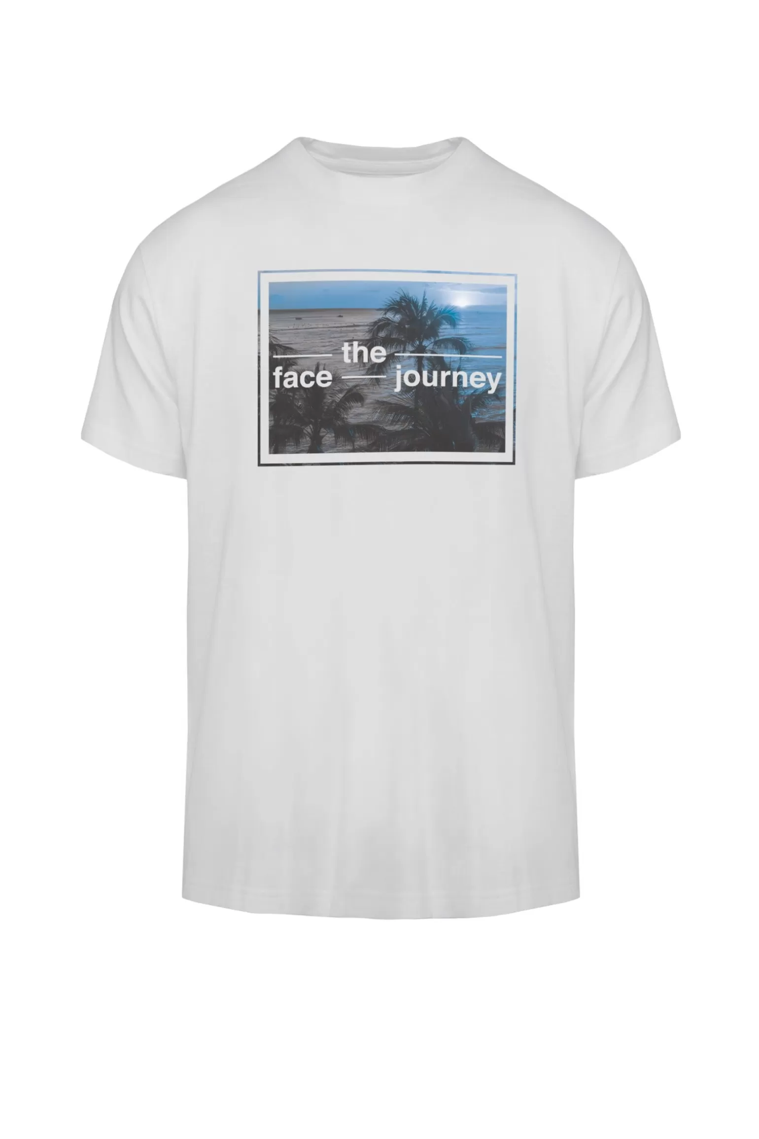 Uomo Bomboogie T-shirt Con Stampa Face The Journey