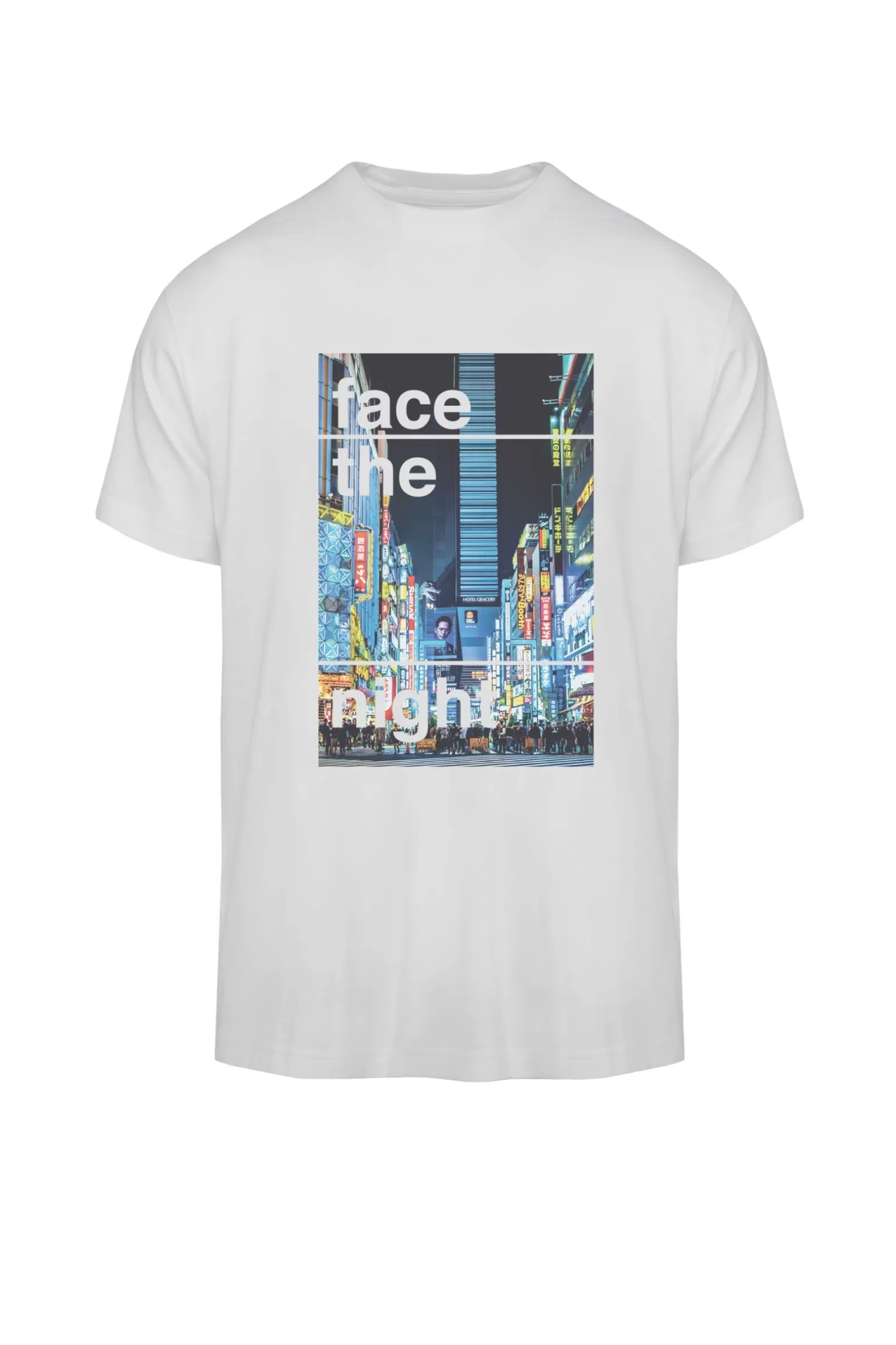 Uomo Bomboogie T-shirt Con Stampa Face The Night