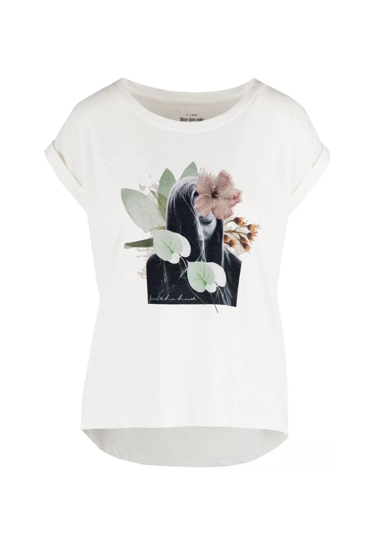 Donna Bomboogie T-Shirt Con Stampa Floreale