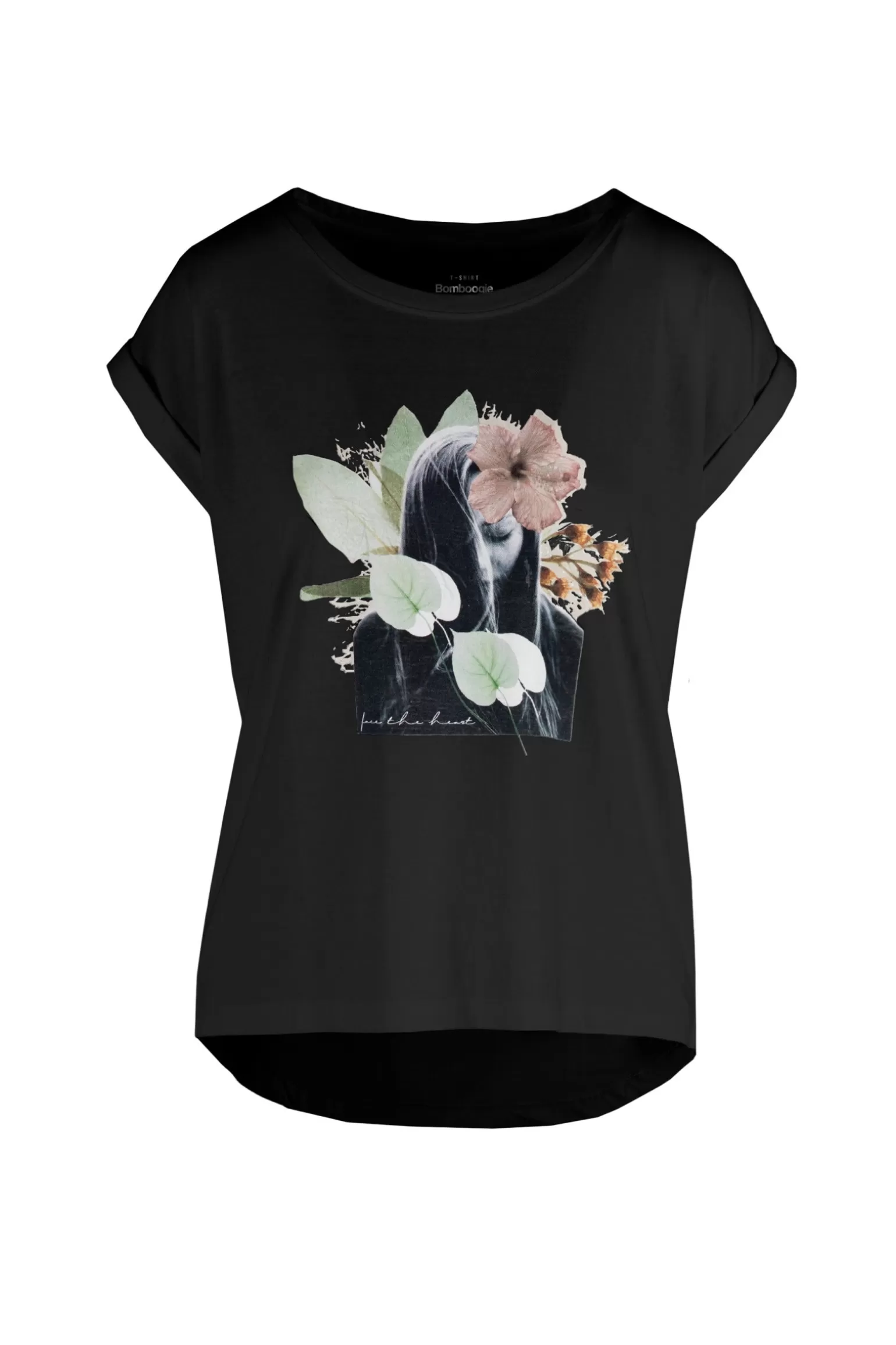 Donna Bomboogie T-Shirt Con Stampa Floreale