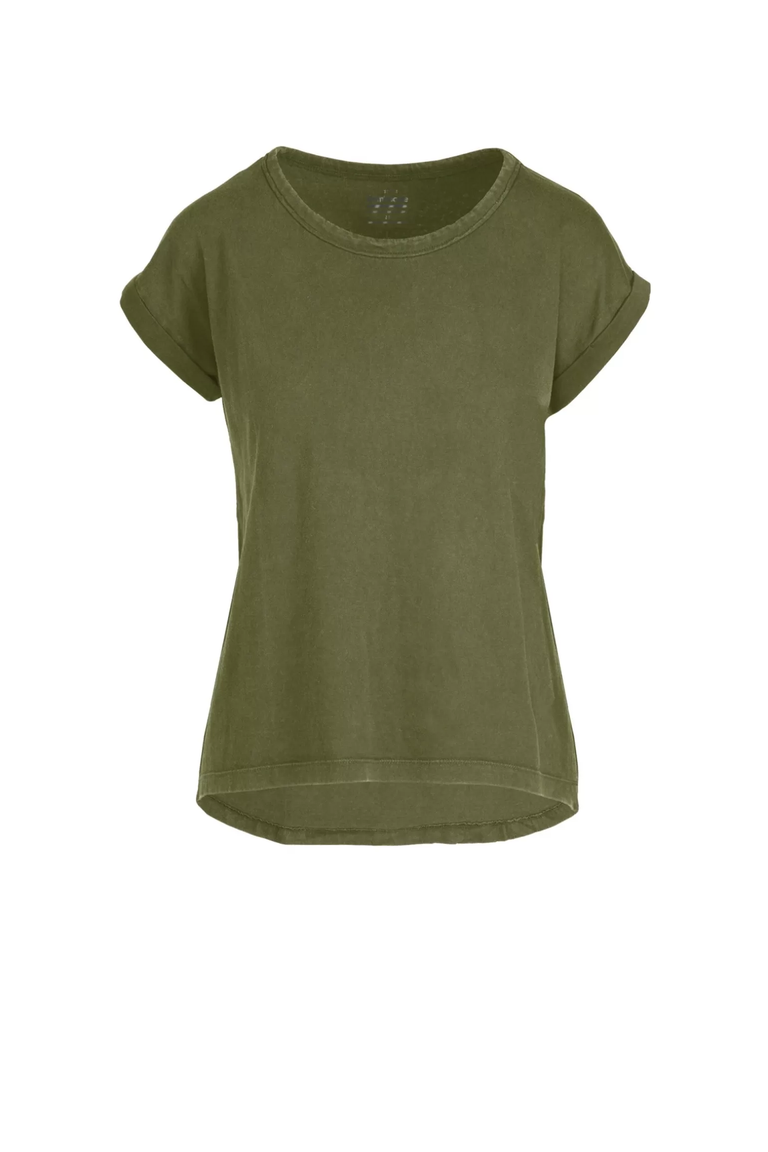 Donna Bomboogie T-Shirt Girocollo Con Taglio Vivo E Maniche Risvoltate