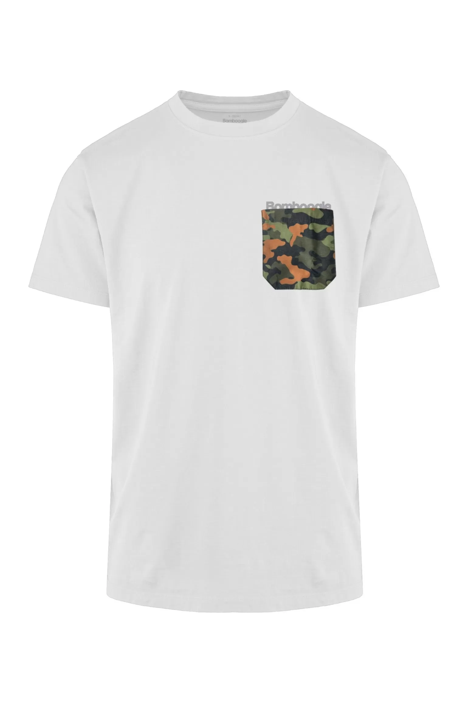 Uomo Bomboogie T-shirt Girocollo Con Taschino Camo