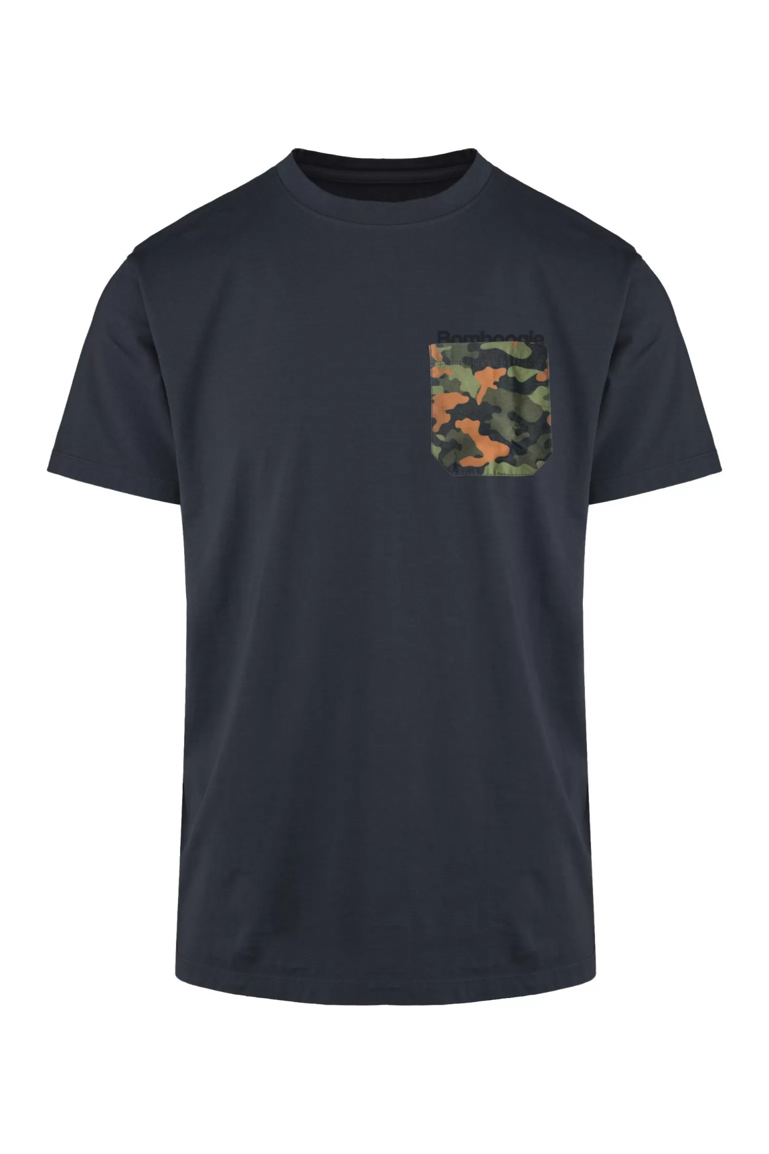 Uomo Bomboogie T-shirt Girocollo Con Taschino Camo