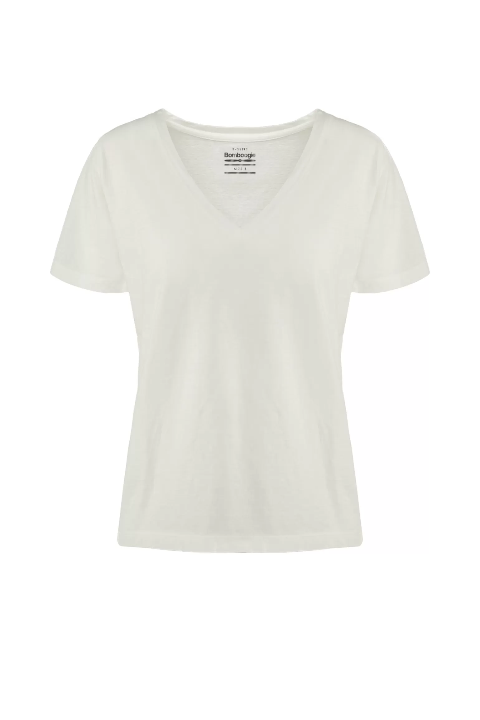 Donna Bomboogie T-Shirt Scollo A V A Manica Corta