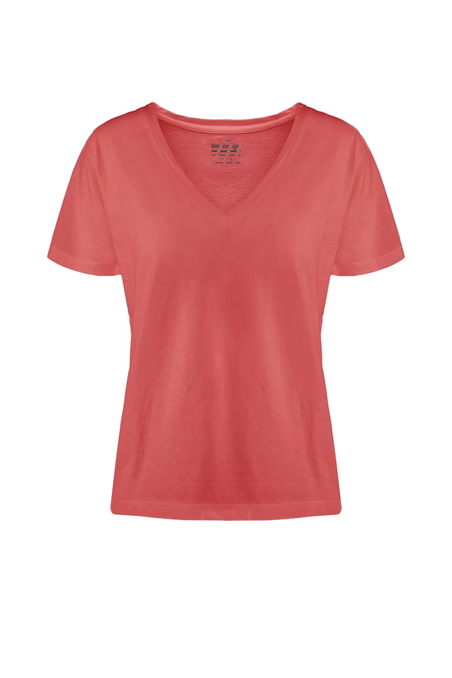 Donna Bomboogie T-Shirt Scollo A V A Manica Corta