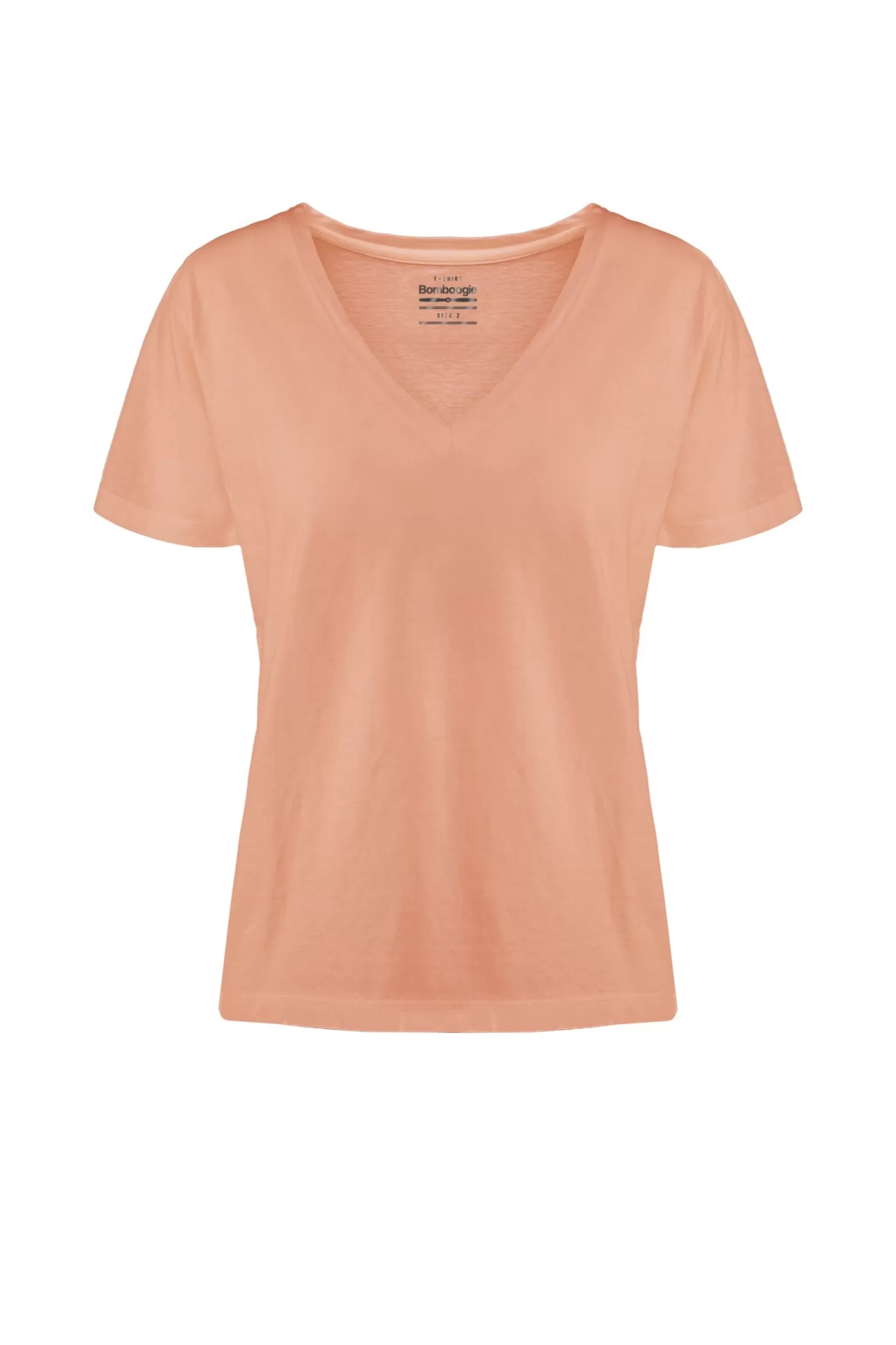 Donna Bomboogie T-Shirt Scollo A V A Manica Corta