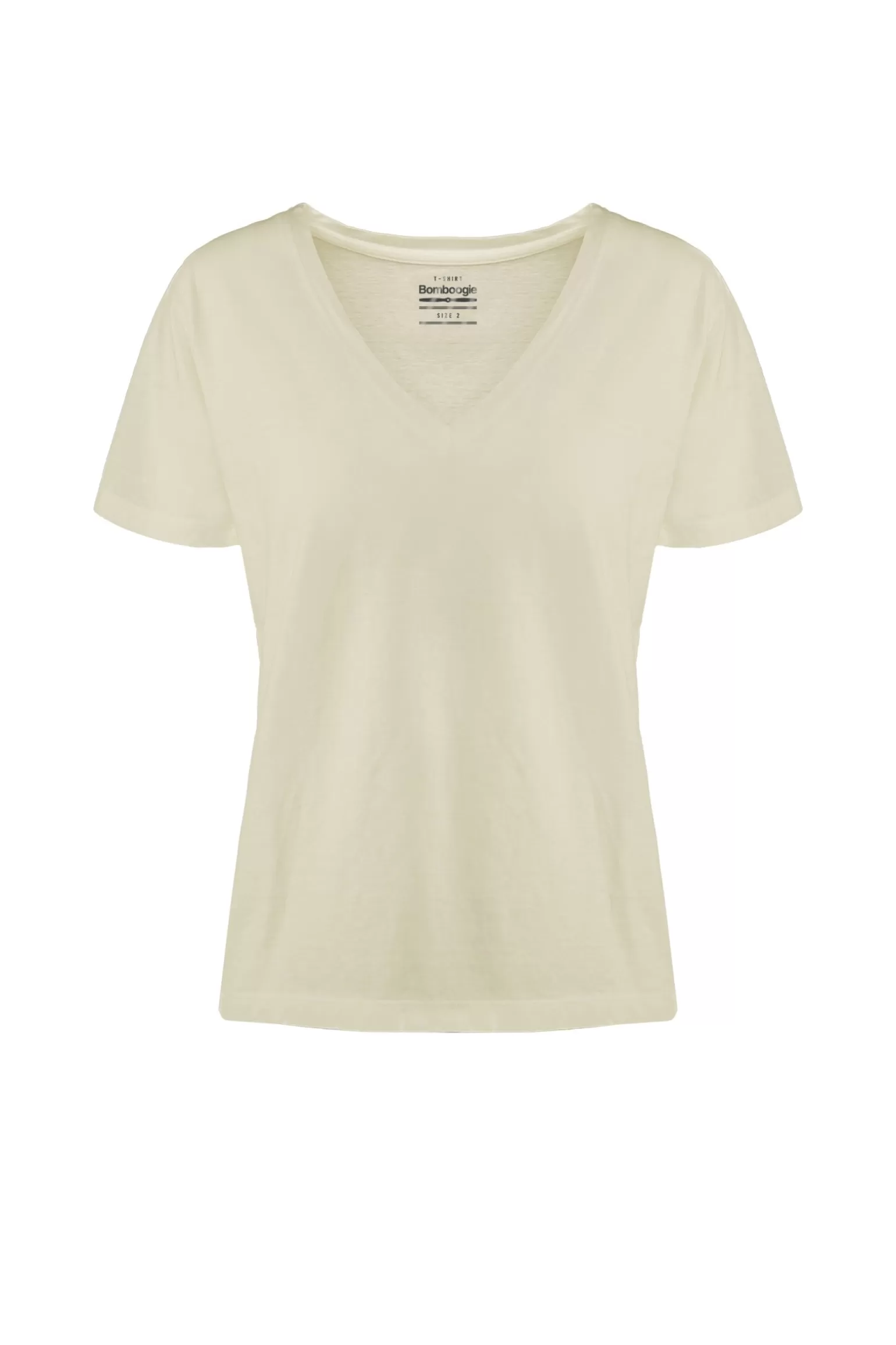 Donna Bomboogie T-Shirt Scollo A V A Manica Corta
